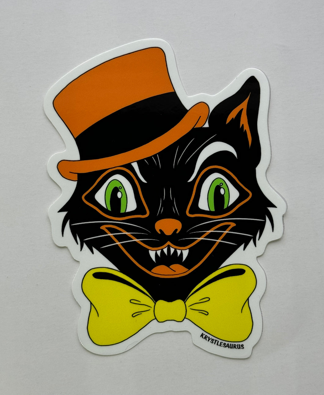 BIG Top Hat Kitty Sticker