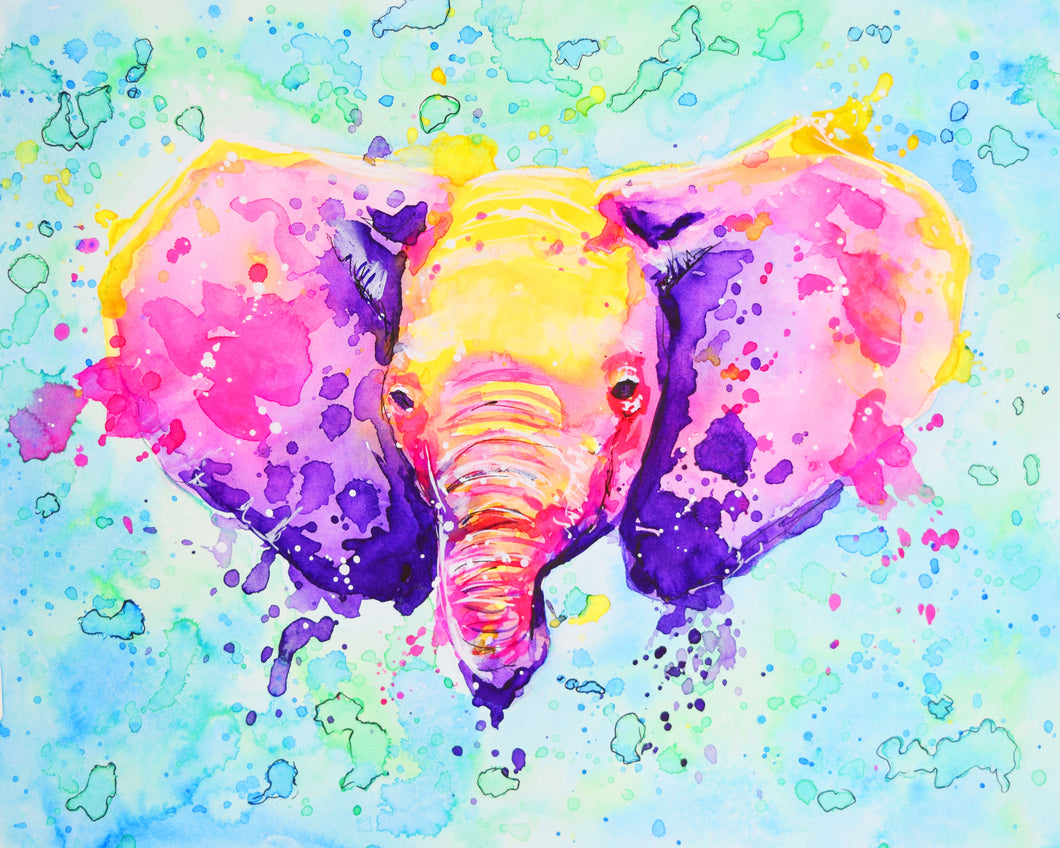 Elephant Study 1-Art Print