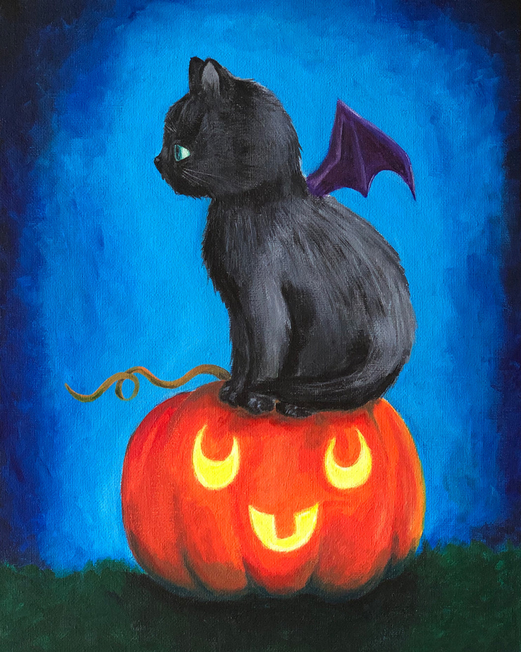 Pumpkin Cat-Art Print