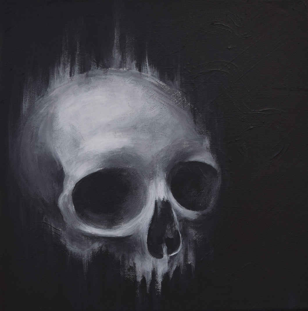Lost Skull White-Art Print