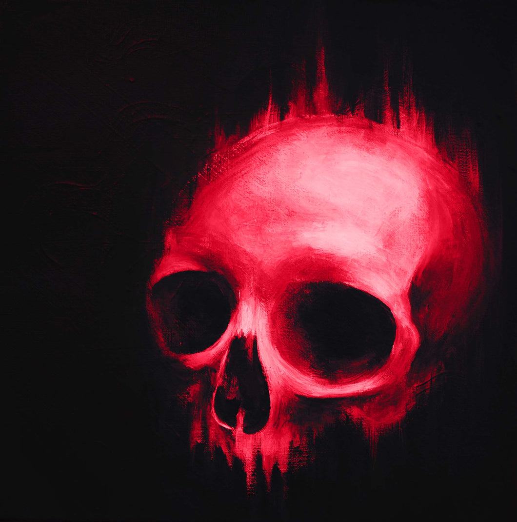 Lost Skull Red-Art Print