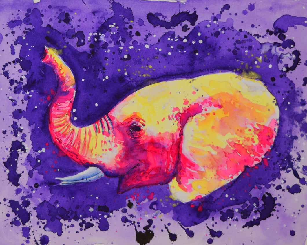 Elephant Study 3-Art Print