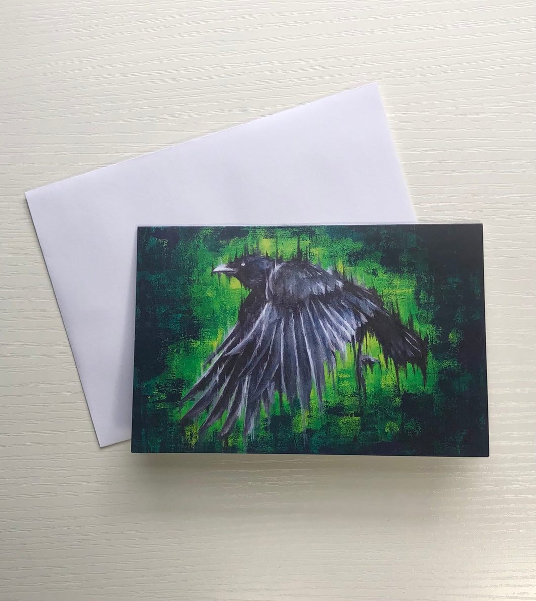 Raven- Blank Greeting Card